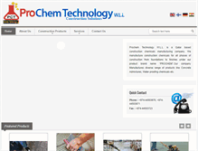 Tablet Screenshot of prochemtechnology.com